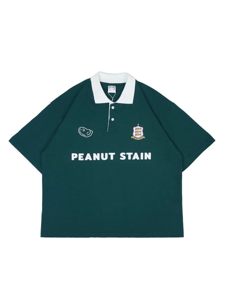 Peanut Stain（ピーナッツ ステイン）の「PEANUT STAIN - オールドマネークラシックグリーンボクシーオーバーサイズポロ（トップス）」