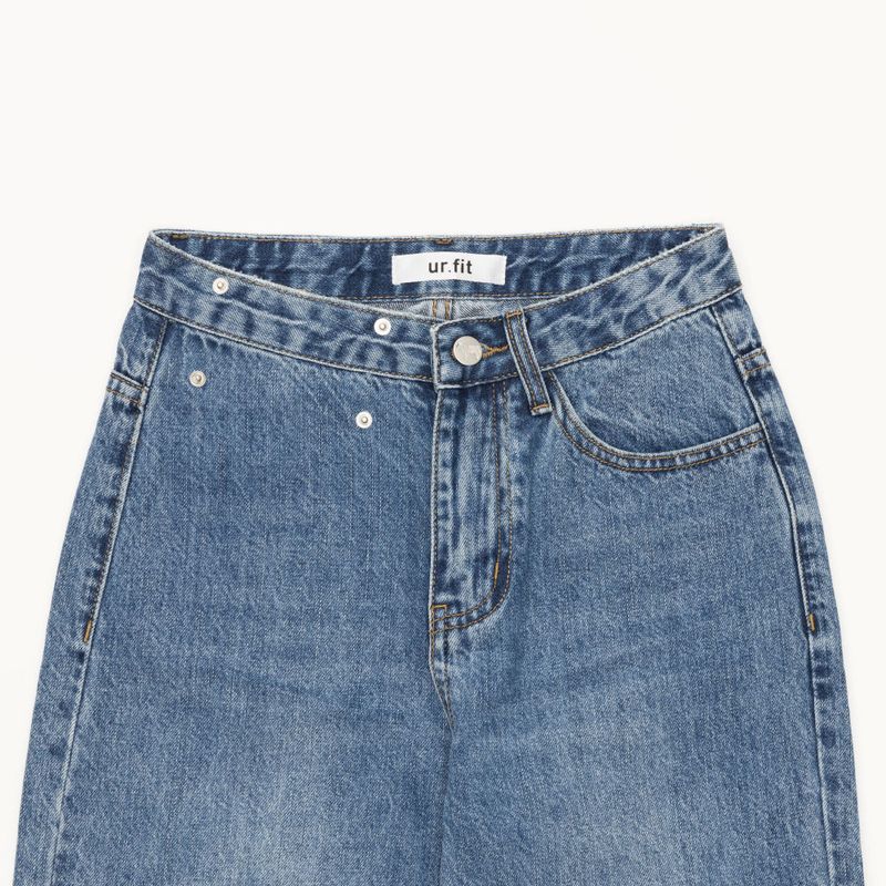 MEDIUM BLUE STRAIGHT DENIM PANTS [16626]