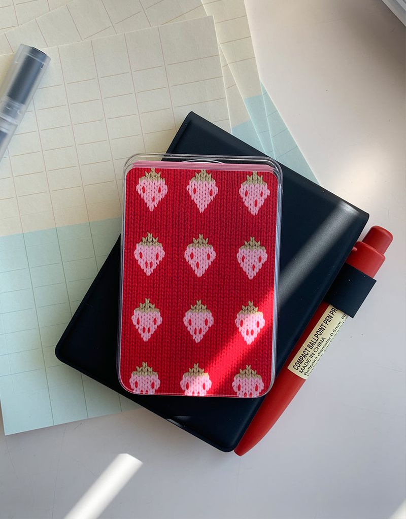 [MADE] ストロベリー MagSafe対応 iPhoneカードウォレット