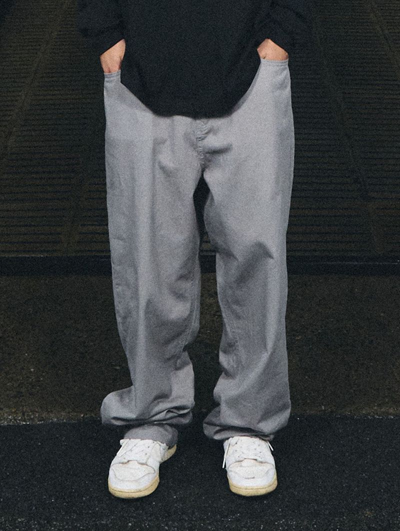 CARPENTER LOOSEFIT COTTON PANTS GRAY