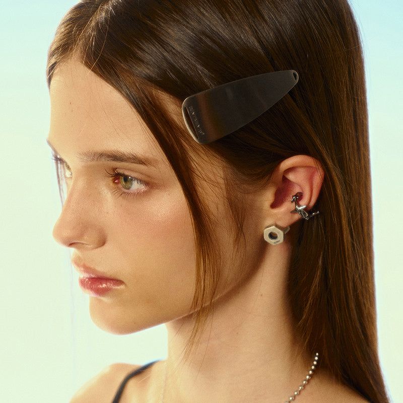 NO.492 [BURNISH] NUT EARRING