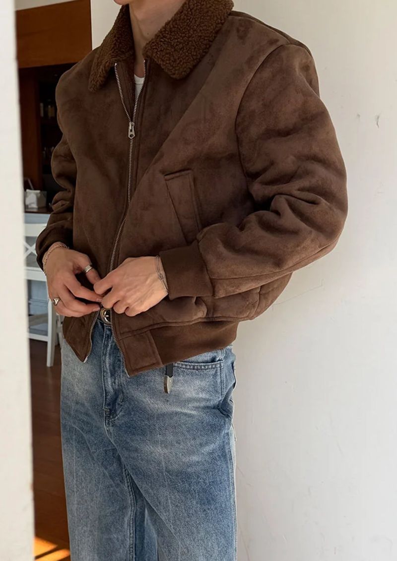 [F/W] Shirring suede mustang(2color)