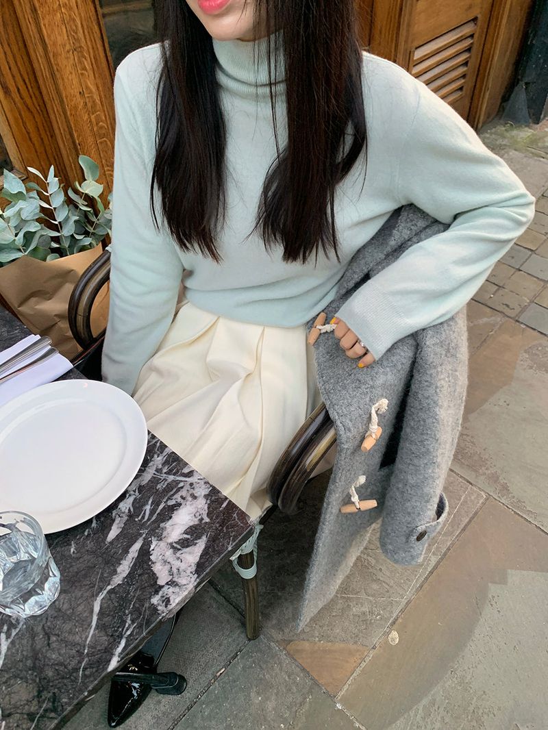 [MADE] soft wool turtleneck knitwear