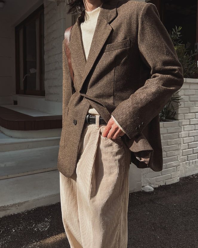 Brox Wool Herringbone Blazer
