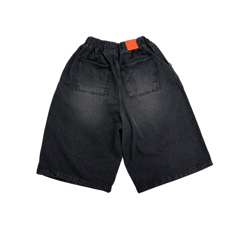 pintuck denim half pt