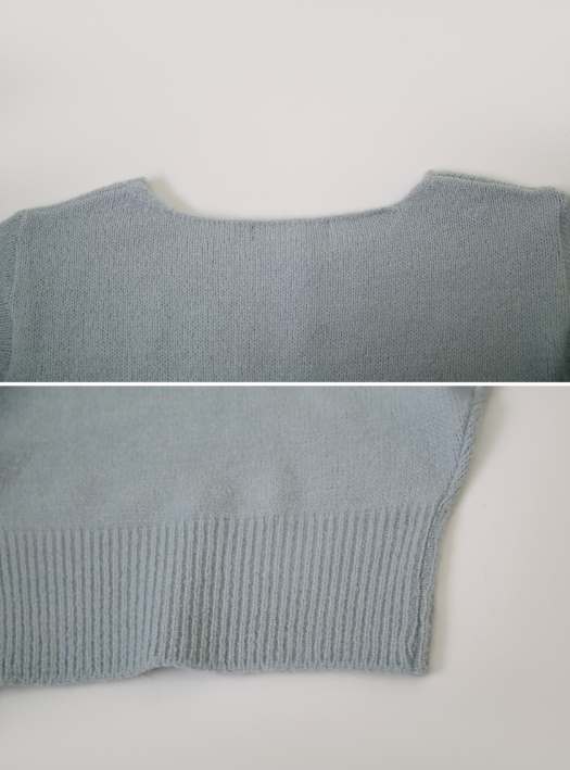 PV One Shoulder Knit + Tie Set (6color)