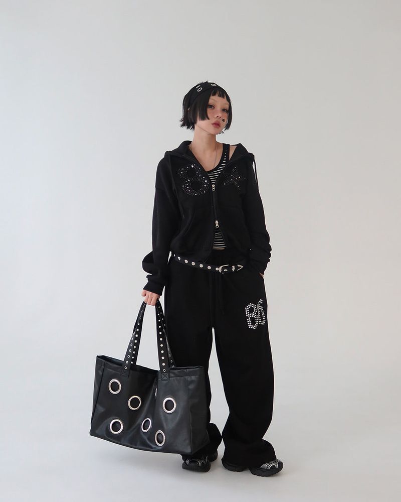 Star Patch Hoodie Zip-Up