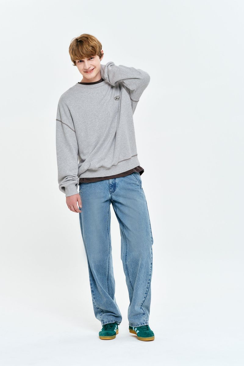 UNI HEAVYWEIGHT SWEATSHIRT [MELANGE GRAY]