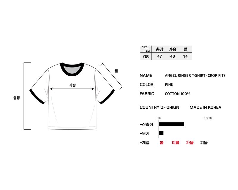 ANGEL RINGER T-SHIRT (CROP FIT)