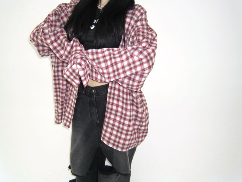 Linen checkered shirt