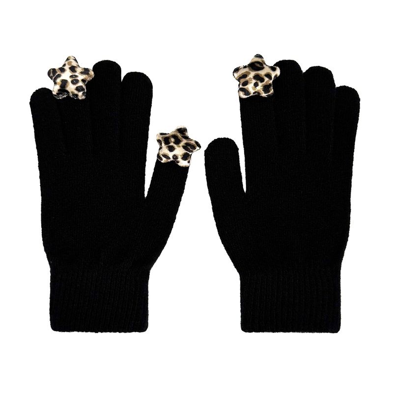 OTHER-worldly（アザーワールドリー）の「Star Wool Gloves [Black Leopard]（Fashion Accessories）」