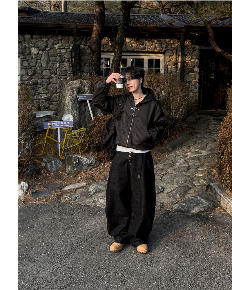 Lexer Fireman Buckle Hooded Jacket