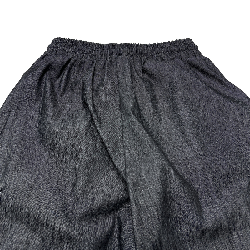  natural denim bermuda pants