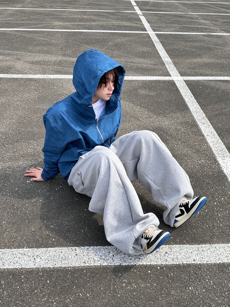 Pinch Side Snap Sweat Pants 6C