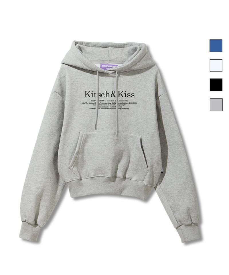 kitsch&kiss(キッチアンドキス)の「MEDIUM KITSCH crop hoodie(SKHKNK-035)(Tops)」