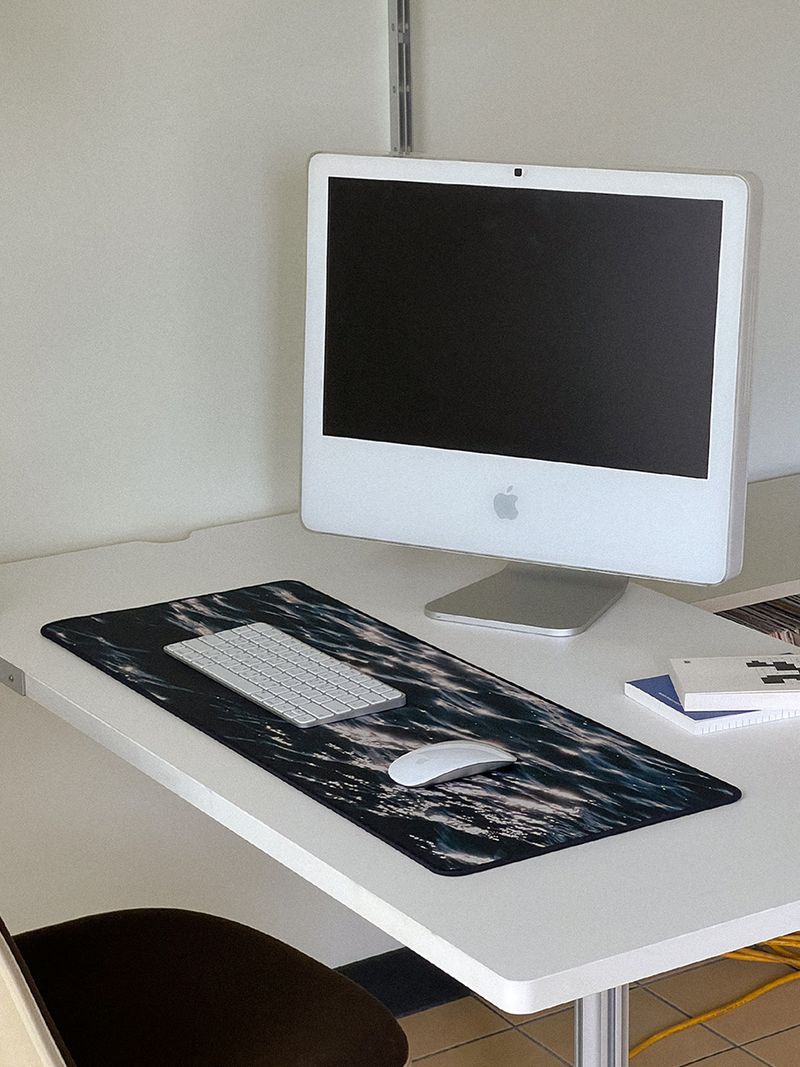river light desk mat