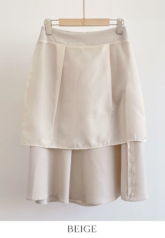Rihelle Unbalanced Flare Midi Skirt