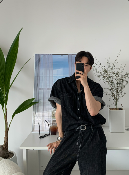 【Setup】Aiden Solid Linen Denim Setup