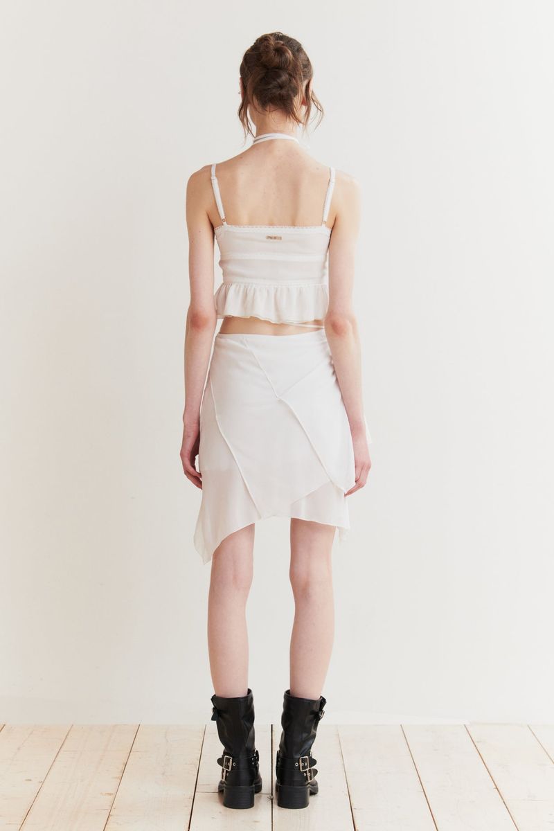 WHISPER BUTTON TOP white