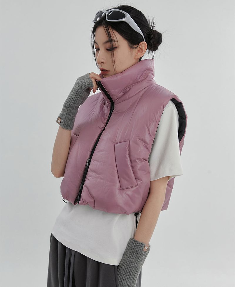 (UNISEX)グルークロップベストダウン