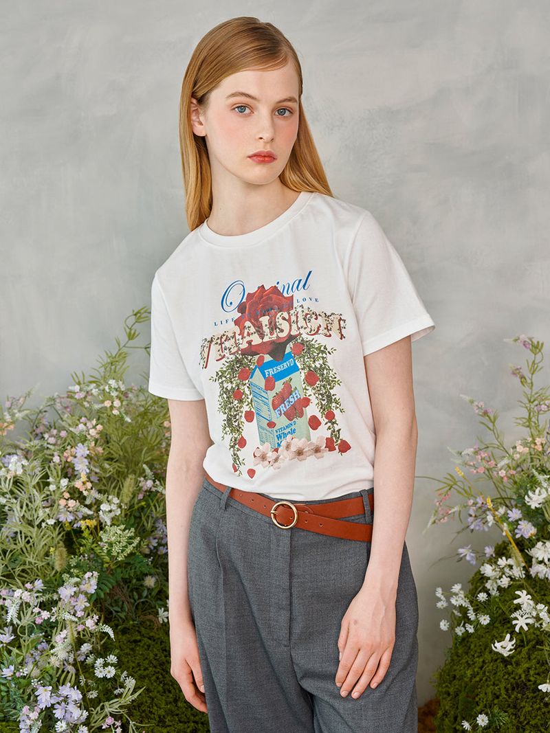 Rose Garden T-Shirt (Ivory)