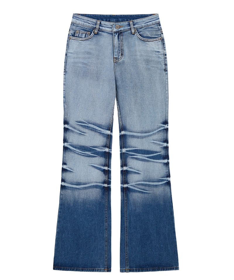 MIDNIGHT MOVE（ミッドナイトムーブ）の「wrinkle denim pants (blue)（Pants）」