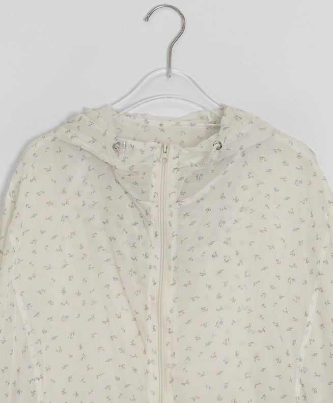 Ikoha Flower String Hood Windbreaker