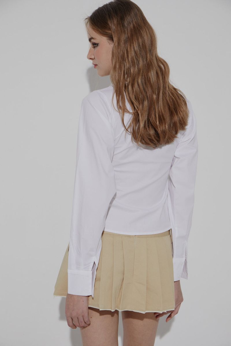 CHINO PLEATS SKIRT