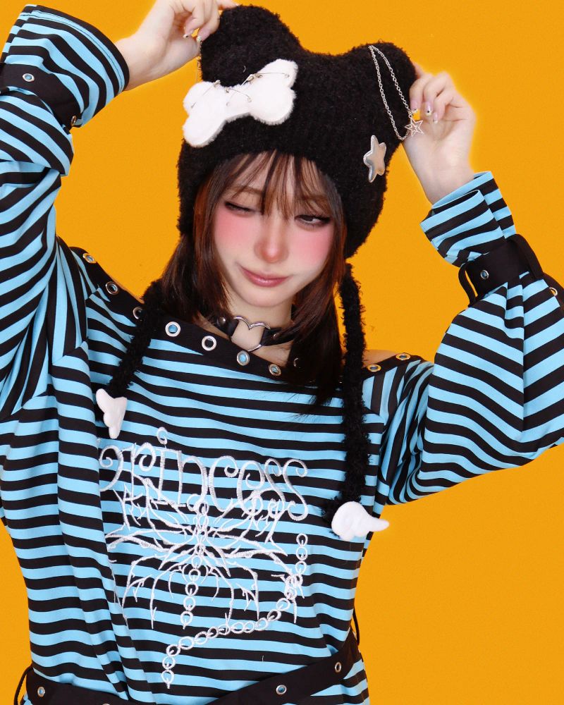 teddy chain hat (2color)