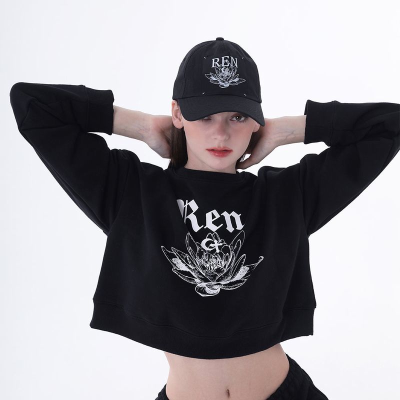 CLUT STUDIO（クラットスタジオ）の「0 9 Ren crop sweatshirt - BLACK（Tops）」