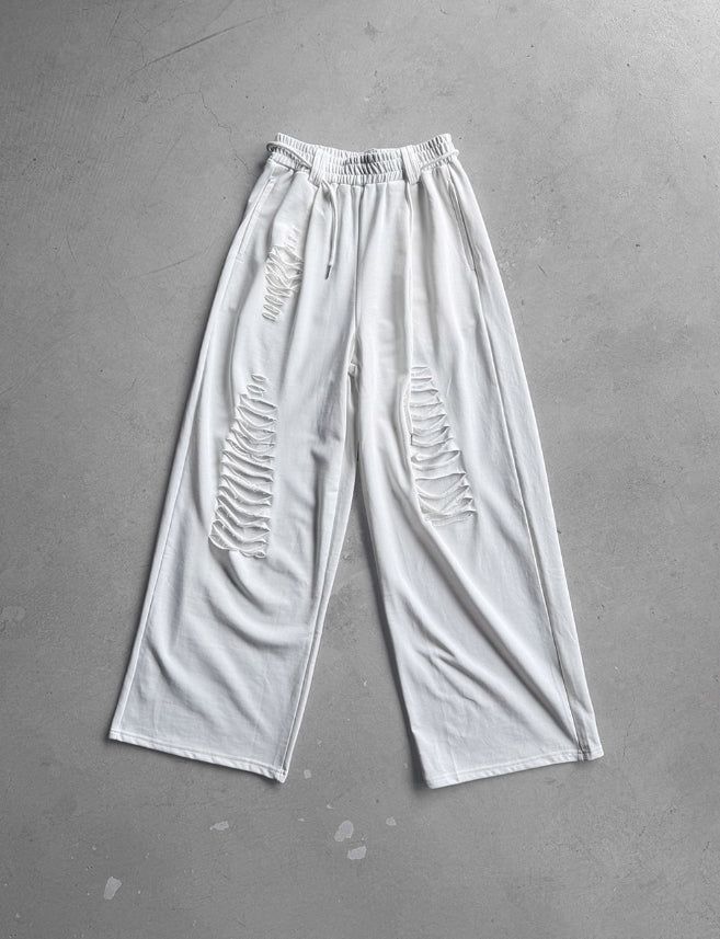 Fray Cutout Sweatpants