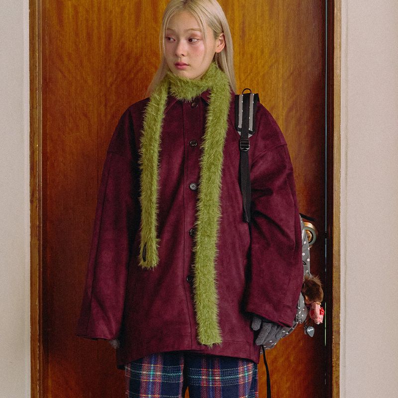 KOOKEESEE（クキシ）の「Winter Hairy Muffler (khaki)（Fashion Accessories）」