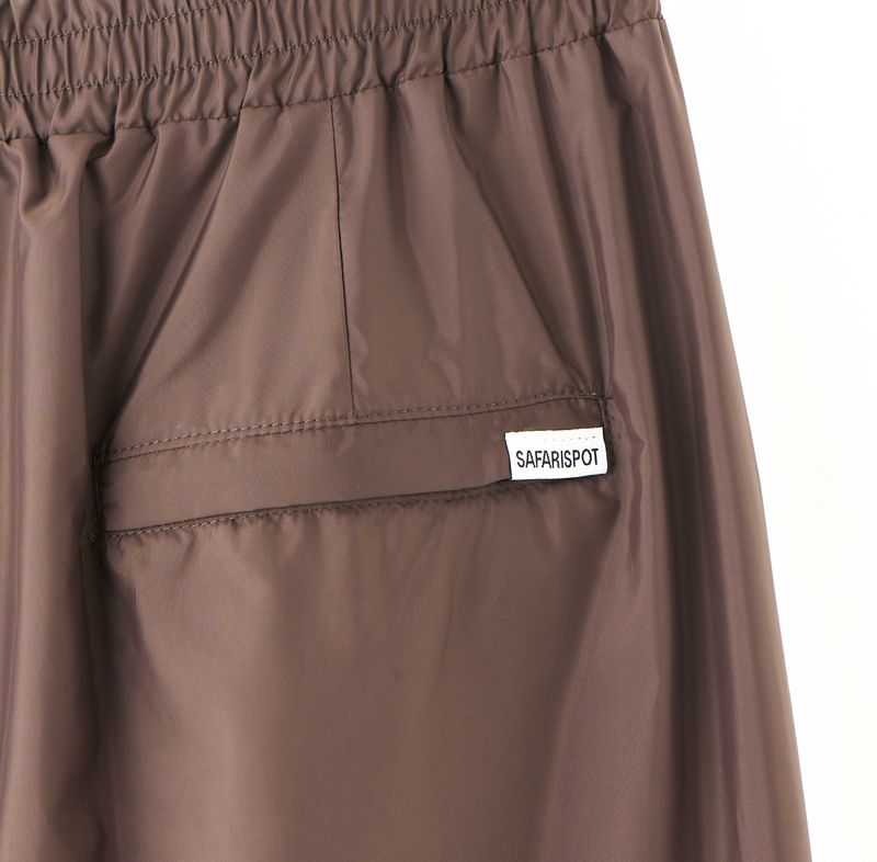 BASIC SAFARI POLY SKIRT (BROWN)