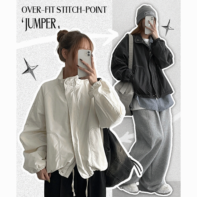 hijjoo(ハイチュー)の「Denco Stitch String High-Neck Jumper(Jackets/Outerwear)」