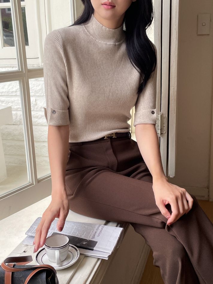Masen Banding Span Bootcut Slacks