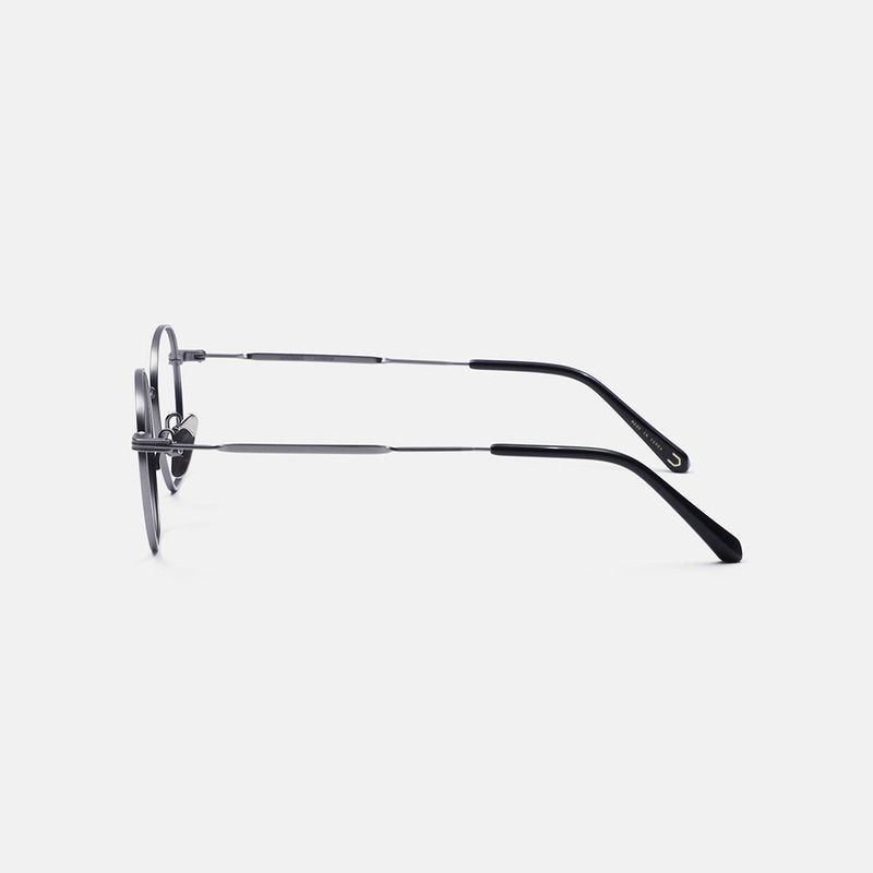 Knouun Round titanium glasses CODE. 101. A gray