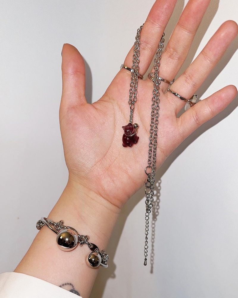 [Meovv Narin/YENA] Silver bell ball bracelet