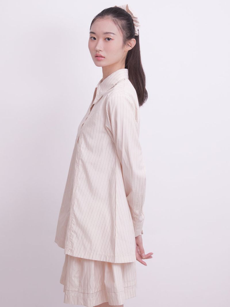 Classic flare-lined shirt (STRIPE)