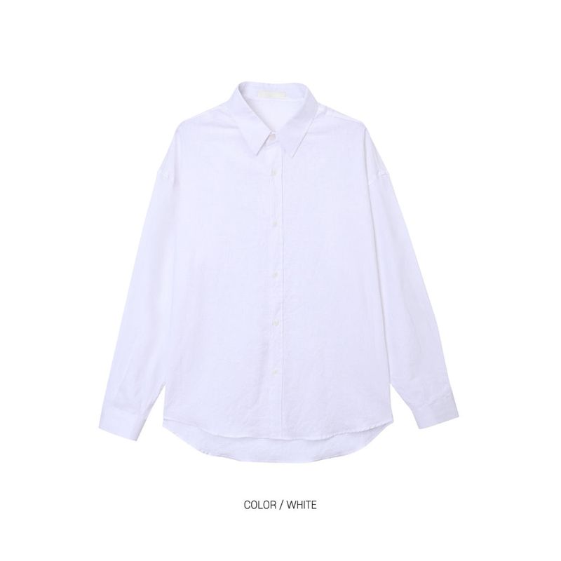 LMN マーエッセンシャルリネンセミオーバーシャツ (12 colors)