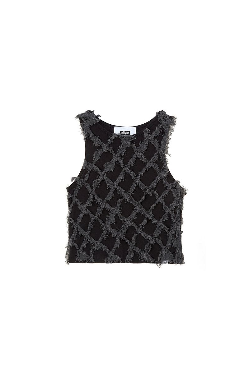 [23SS LSD COLLECTION] Quilting Layered sleeveless Top