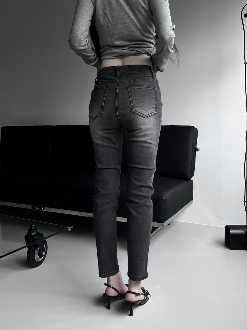 vintage mauve washed skinny