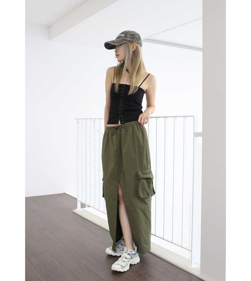TWILL CORSET TOP