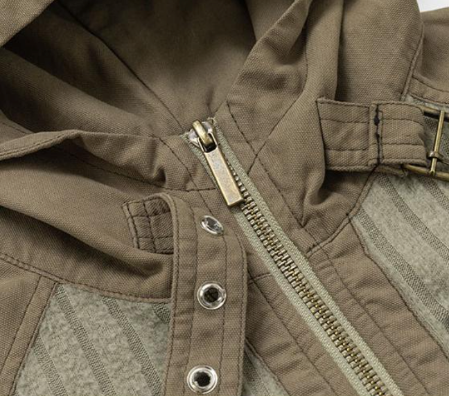 Talia Contrast Pocket Hood Zip-Up