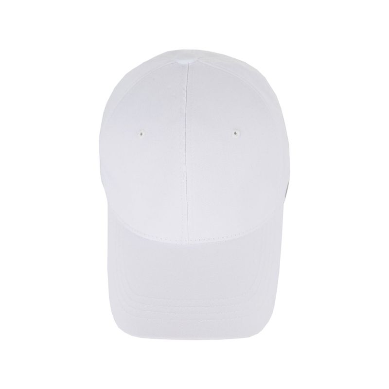 Metal tip over fit ball cap WHITE