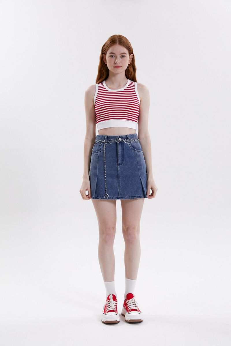 PINK PINEAPPLE（ピンクパイナップル）の「MARIN STRIPE SLEEVELESS（Tops）」