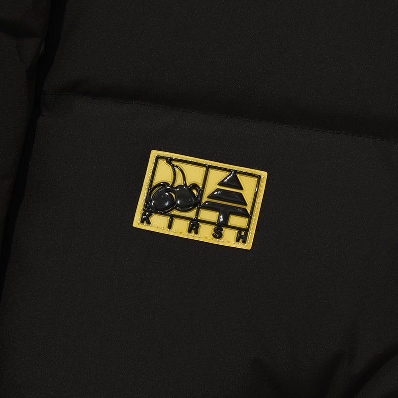 CHERRY CROP STRING DOWN VEST [BLACK]