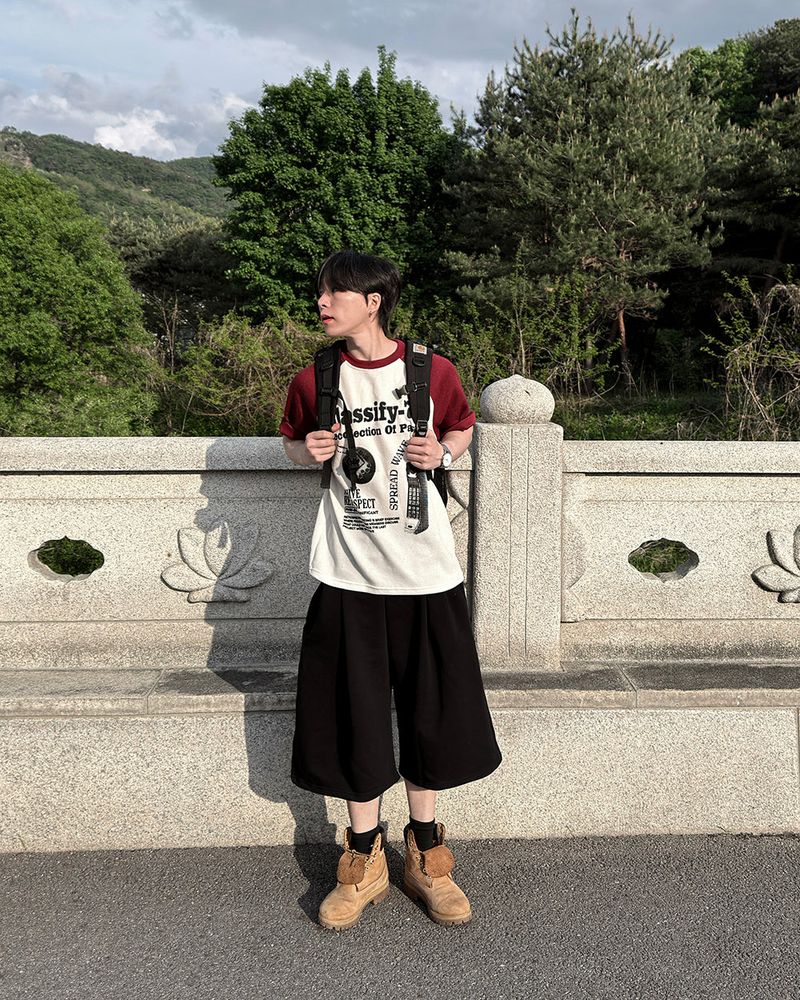 Ragiv Graphic Raglan Knit Short Sleeve