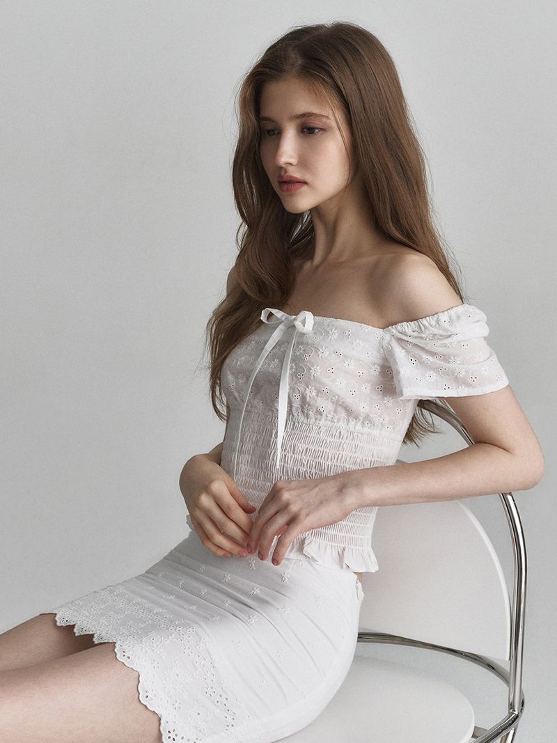 Scarlett mini skirt (Ivory)
