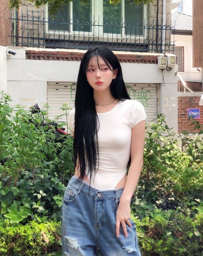 ULAN（ユレン）の「Say Puff Bodysuit Short Sleeve（Tops）」