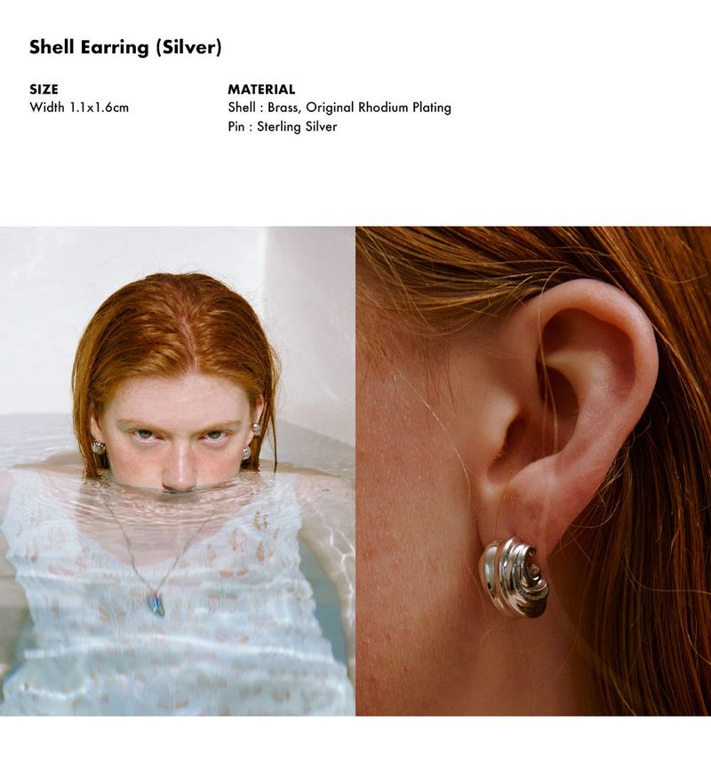 Shell Earring (Silver)